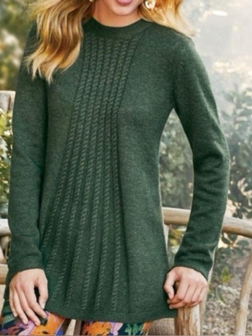 Soft Surroundings Green Sydney Sweater